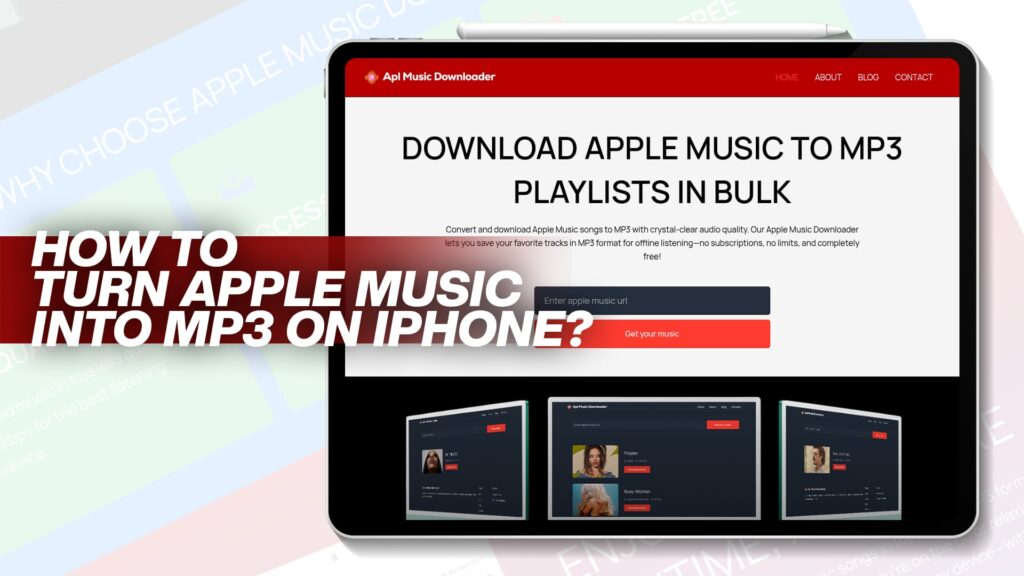 How to turn Apple Music into MP3 on iPhone?