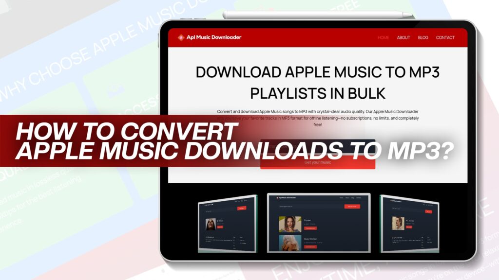 How to convert Apple Music downloads to MP3?