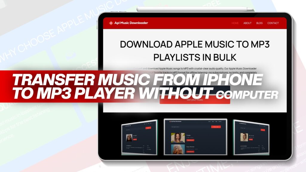 Transfer Music From iPhone to MP3 Player Without Computer